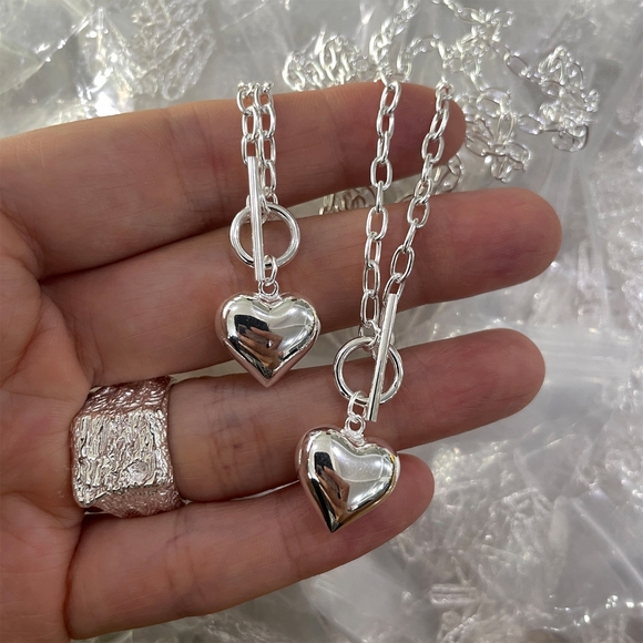 🤍Sterling silver heart necklace🤍 - Picture 3 of 8